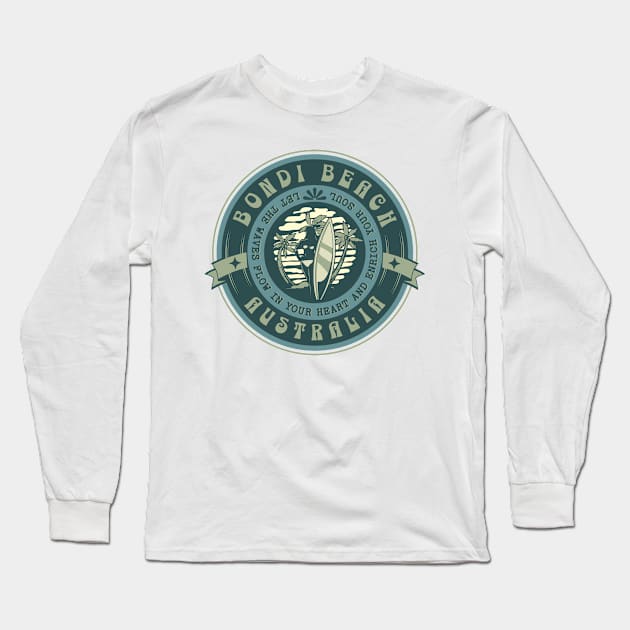 Bondi Beach Long Sleeve T-Shirt by alvarsprints